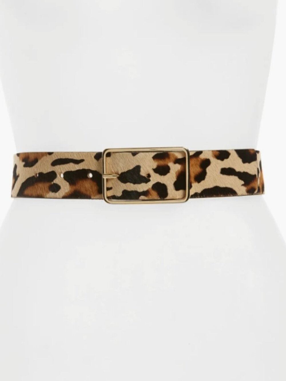 B-Low The Belt Milla Genuine Calf Hair Belt in Leopard Gold - Small